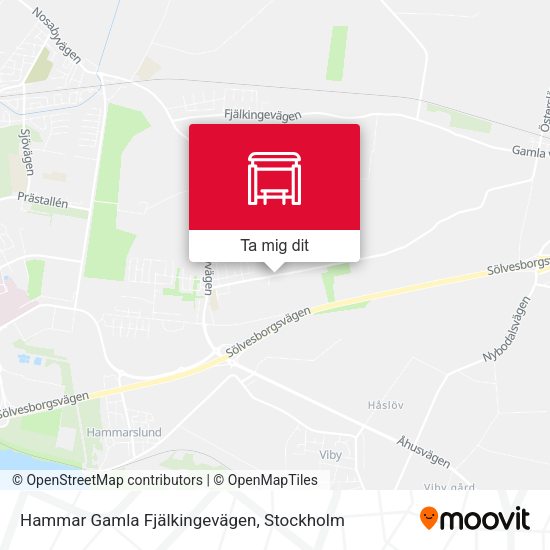 Hammar Gamla Fjälkingevägen karta