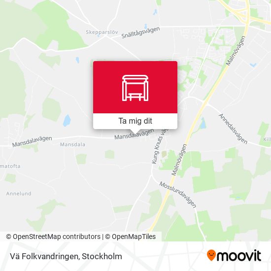Vä Folkvandringen karta