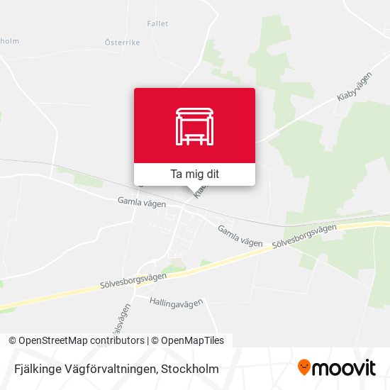 Fjälkinge Vägförvaltningen karta