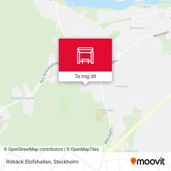 Röbäck Elofshallen karta