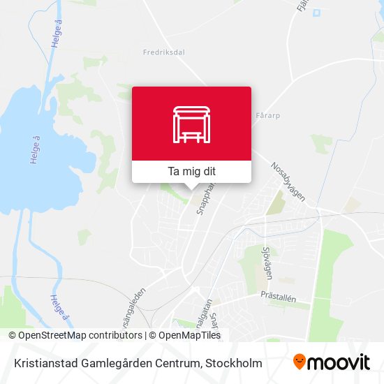 Kristianstad Gamlegården Centrum karta