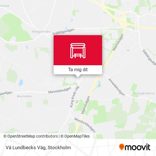 Vä Lundbecks Väg karta