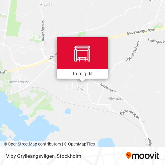 Viby Grylleängsvägen karta