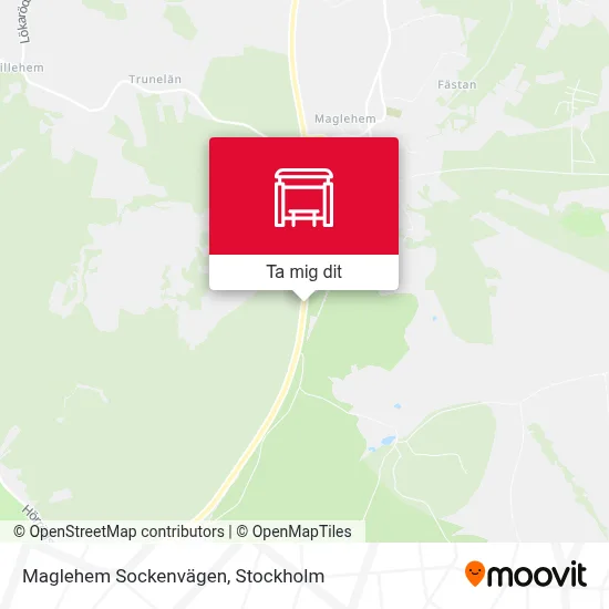Maglehem Sockenvägen karta