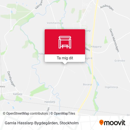 Gamla Hasslarp Bygdegården karta