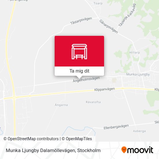 Munka Ljungby Dalamöllevägen karta