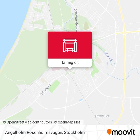 Ängelholm Rosenholmsvägen karta
