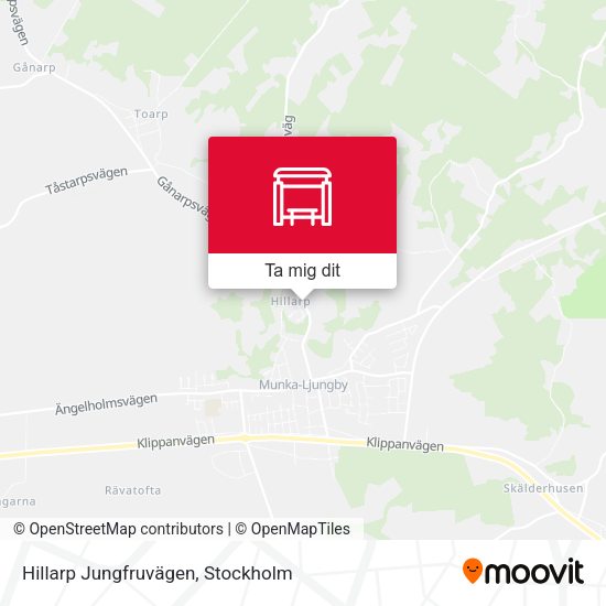 Hillarp Jungfruvägen karta