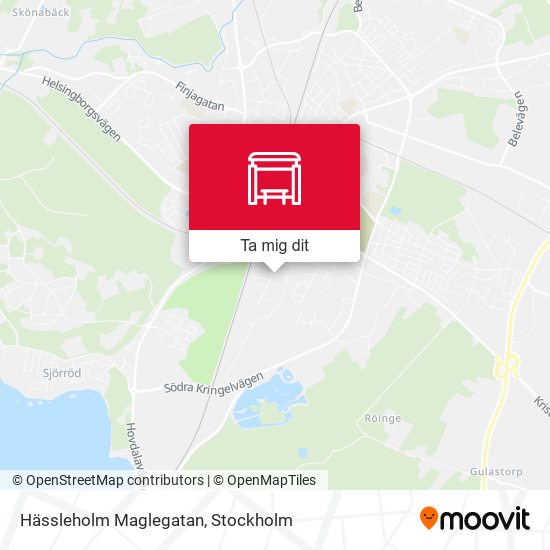 Hässleholm Maglegatan karta