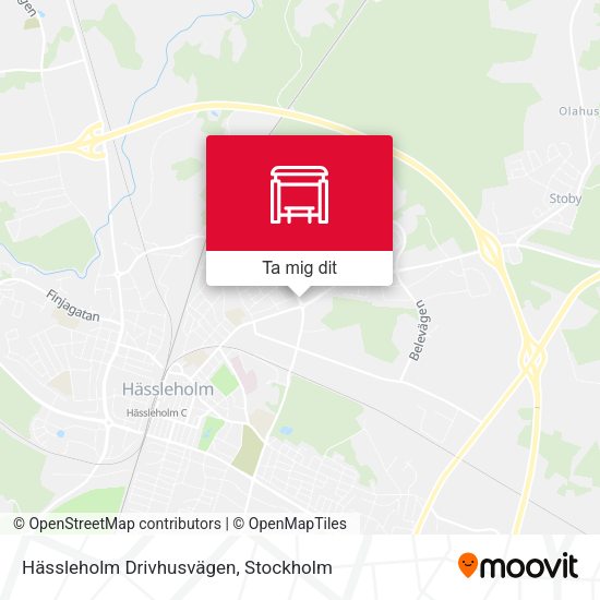 Hässleholm Drivhusvägen karta