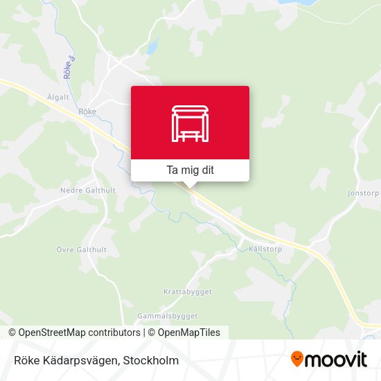 Röke Kädarpsvägen karta