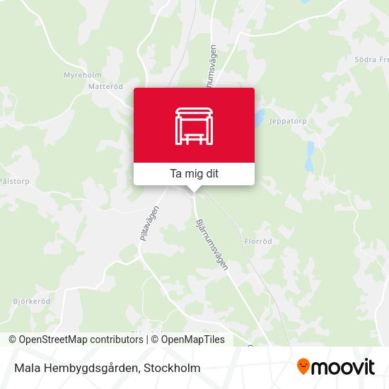 Mala Hembygdsgården karta