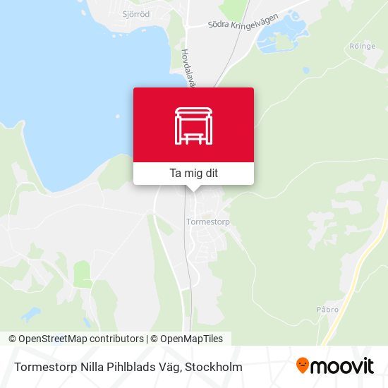 Tormestorp Nilla Pihlblads Väg karta