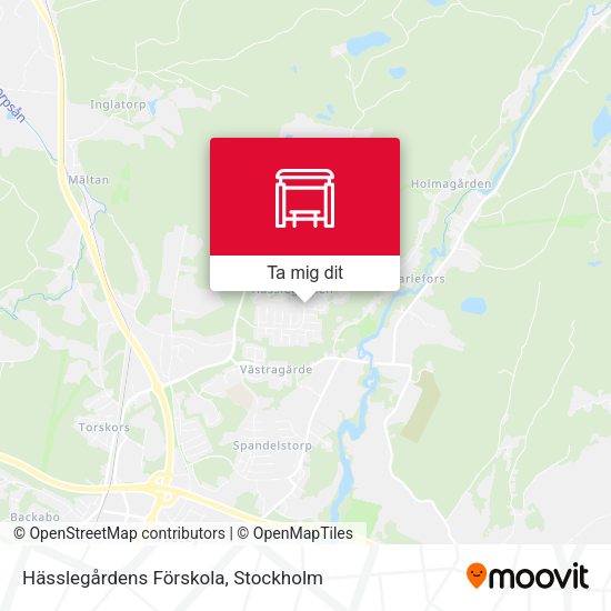 Hässlegårdens Förskola karta