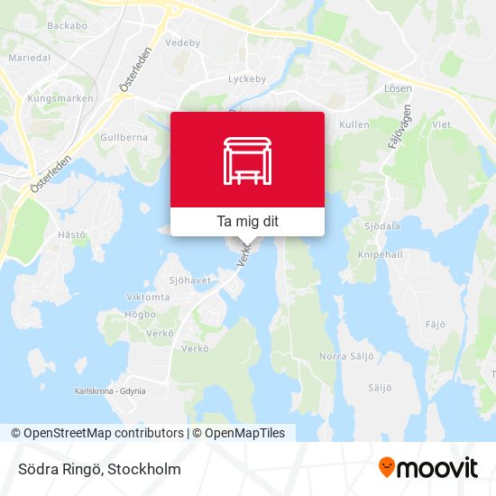 Södra Ringö karta