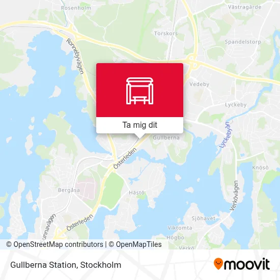 Gullberna Station karta