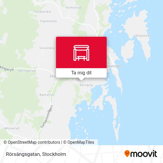 Rörsängsgatan karta