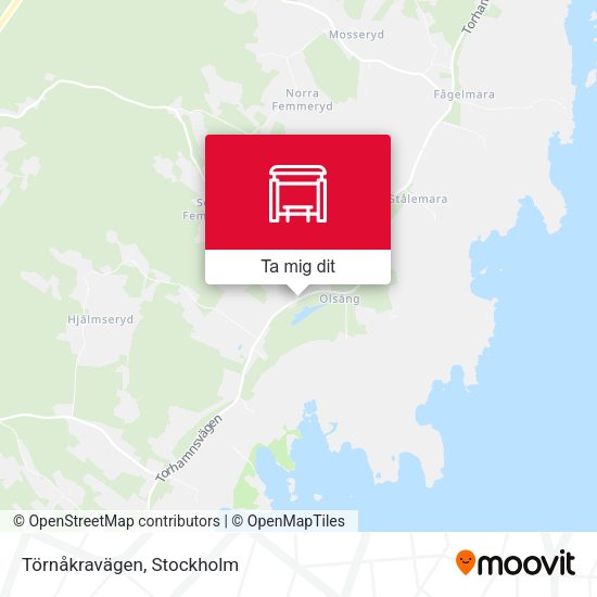 Törnåkravägen karta