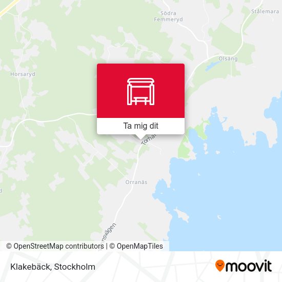 Klakebäck karta