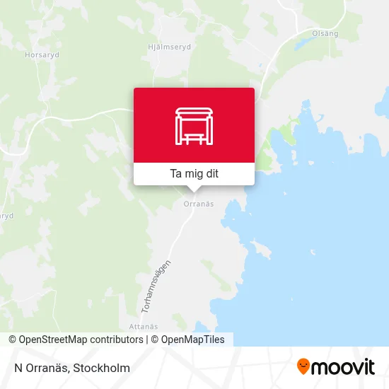 N Orranäs karta