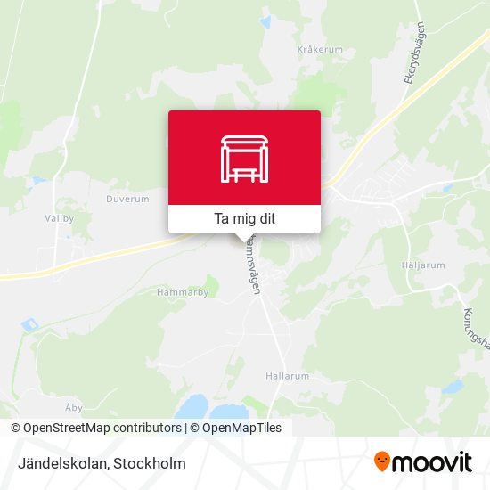 Jändelskolan karta