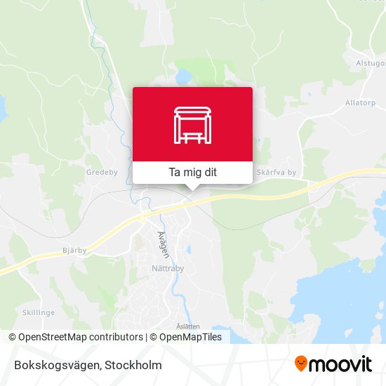 Bokskogsvägen karta