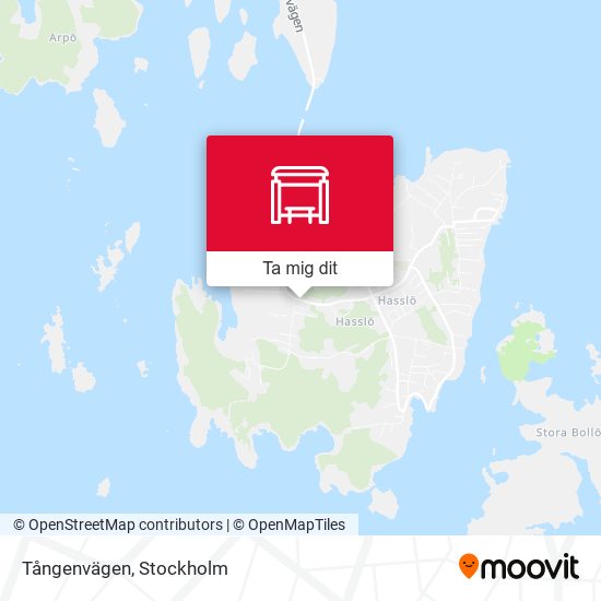 Tångenvägen karta