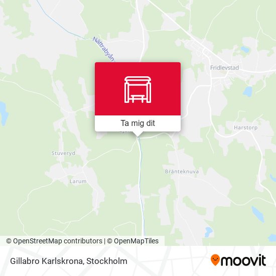 Gillabro Karlskrona karta