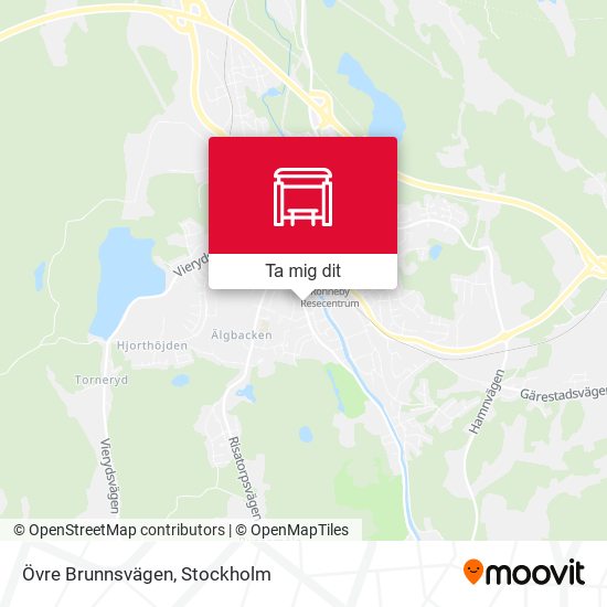 Övre Brunnsvägen karta