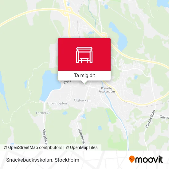 Snäckebacksskolan karta