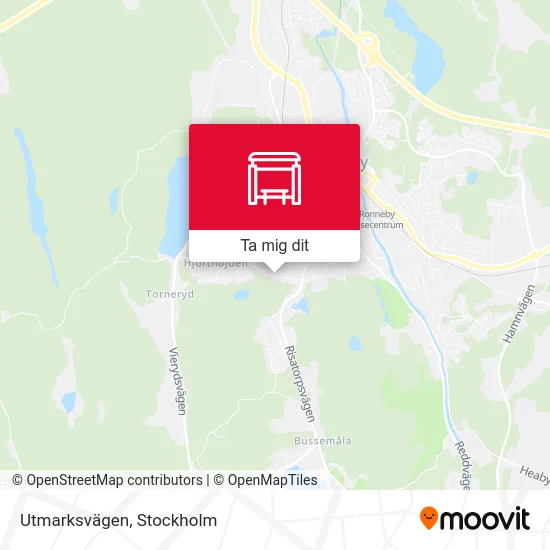 Utmarksvägen karta