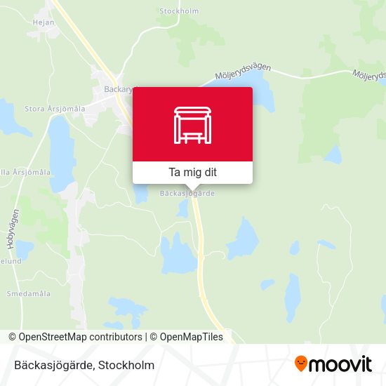 Bäckasjögärde karta