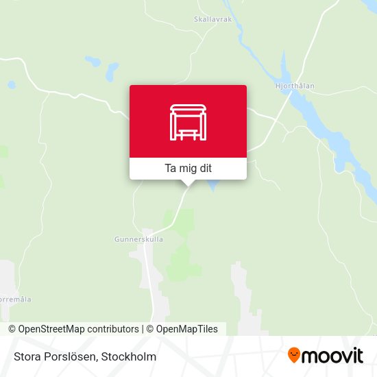 Stora Porslösen karta
