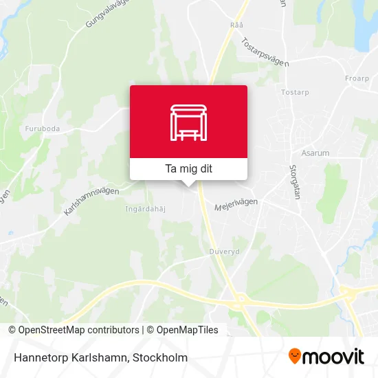 Hannetorp Karlshamn karta