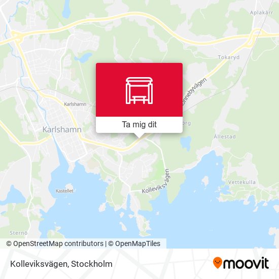 Kolleviksvägen karta