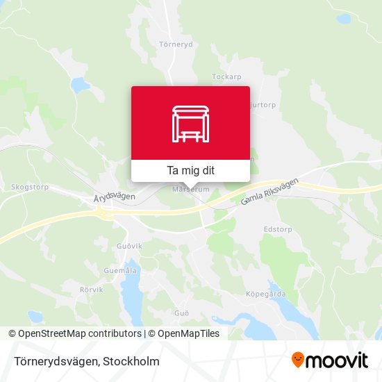 Törnerydsvägen karta