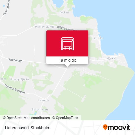 Listershuvud karta