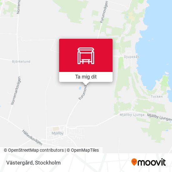 Västergård karta