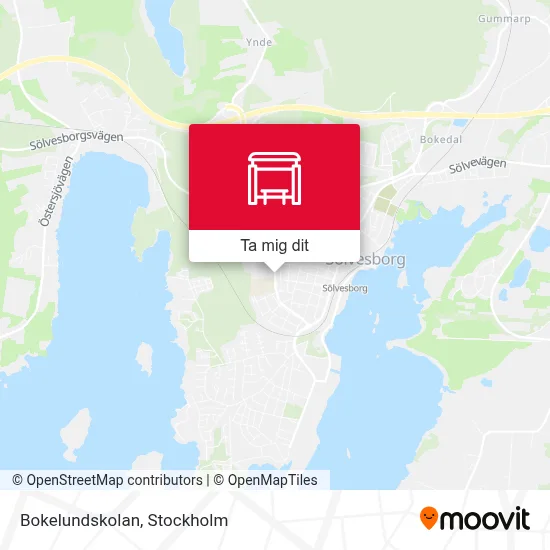 Bokelundskolan karta