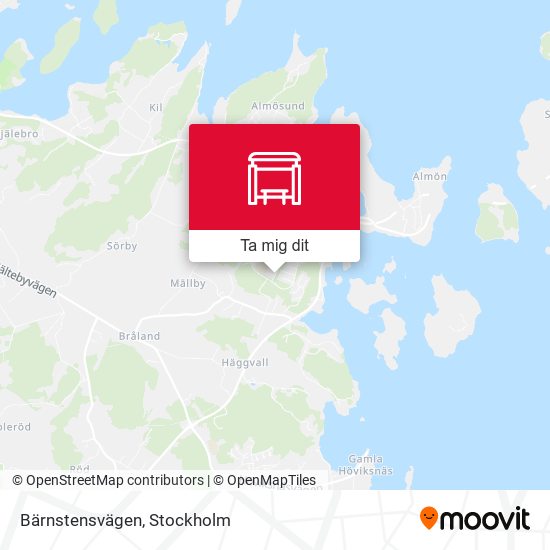 Bärnstensvägen karta