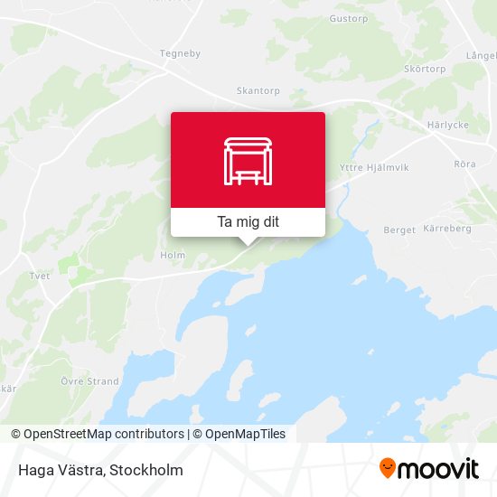 Haga Västra karta