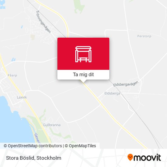 Stora Böslid karta