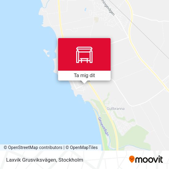 Laxvik Grusviksvägen karta