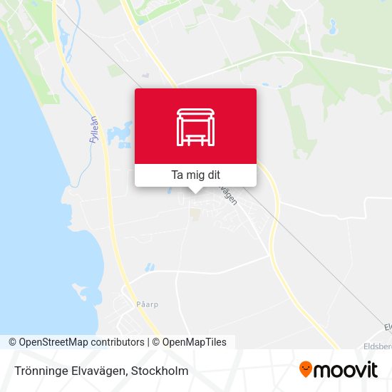 Trönninge Elvavägen karta