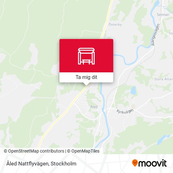 Åled Nattflyvägen karta