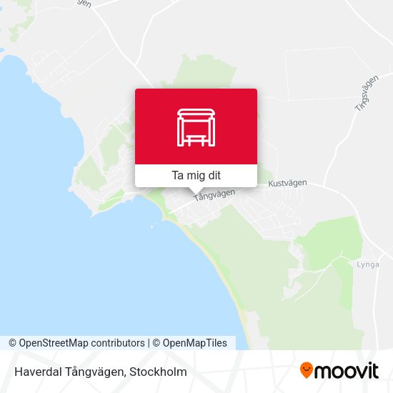 Haverdal Tångvägen karta