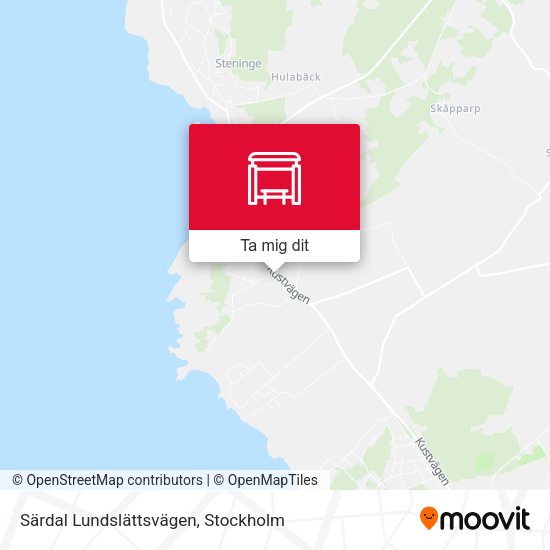 Särdal Lundslättsvägen karta
