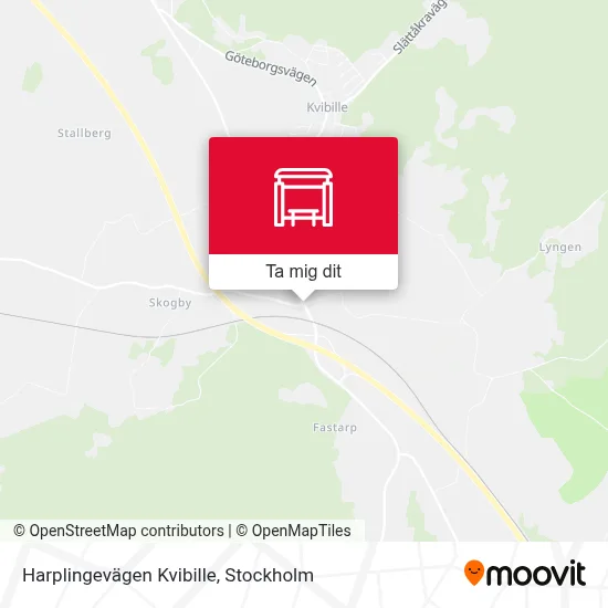 Harplingevägen Kvibille karta