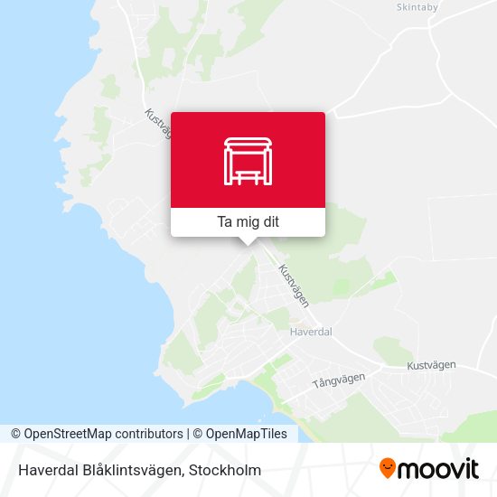 Haverdal Blåklintsvägen karta