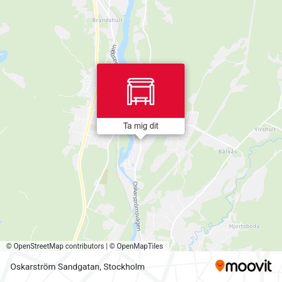 Oskarström Sandgatan karta